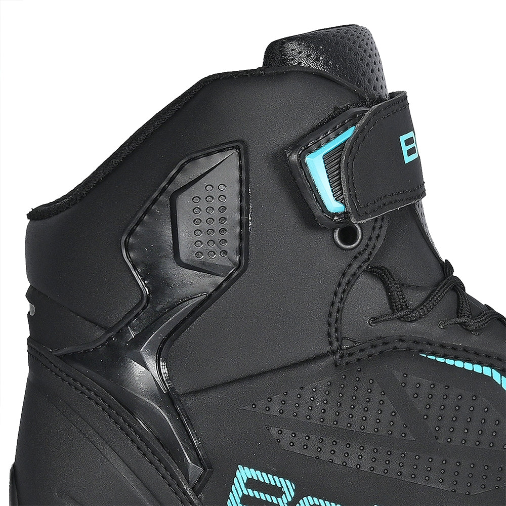 BELA - Botas Jet Evo Piel Lady Negro/Turquesa - SECURTEX MOTOR S.L (t/a MaximoMoto)