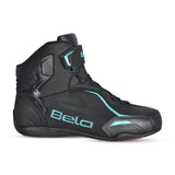 BELA - Botas Jet Evo Piel Lady Negro/Turquesa - SECURTEX MOTOR S.L (t/a MaximoMoto)