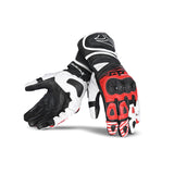 R-TECH -Guantes Piel GP Racing Negro/Rojo - SECURTEX MOTOR S.L (t/a MaximoMoto)