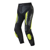 BELA - Pantalón Piel Rocket Lady Pant Negro/Amarillo Fluor - SECURTEX MOTOR S.L (t/a MaximoMoto)