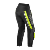 BELA - Pantalón Piel Rocket Lady Pant Negro/Amarillo Fluor - SECURTEX MOTOR S.L (t/a MaximoMoto)
