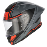ACERBIS TARMAK-X 257 CASCO AVENTURO DE MOTO GRIS ROJO