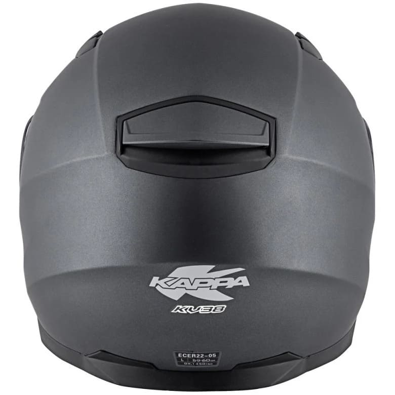 KAPPA KV38 Houston Motocicleta Integral Casco Negro titanio