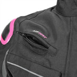 R-TECH Chaqueta Textil Knight Rider (Long) Negro/Fuschia) - SECURTEX MOTOR S.L (t/a MaximoMoto)