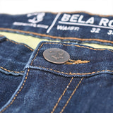 BELA Pantalon Rocker 30L Inseam Denim Jeans CE Azul