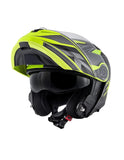 KAPPA KV32 Orlando Moto Modular Casco Negro Mate Amarillo - CASCO