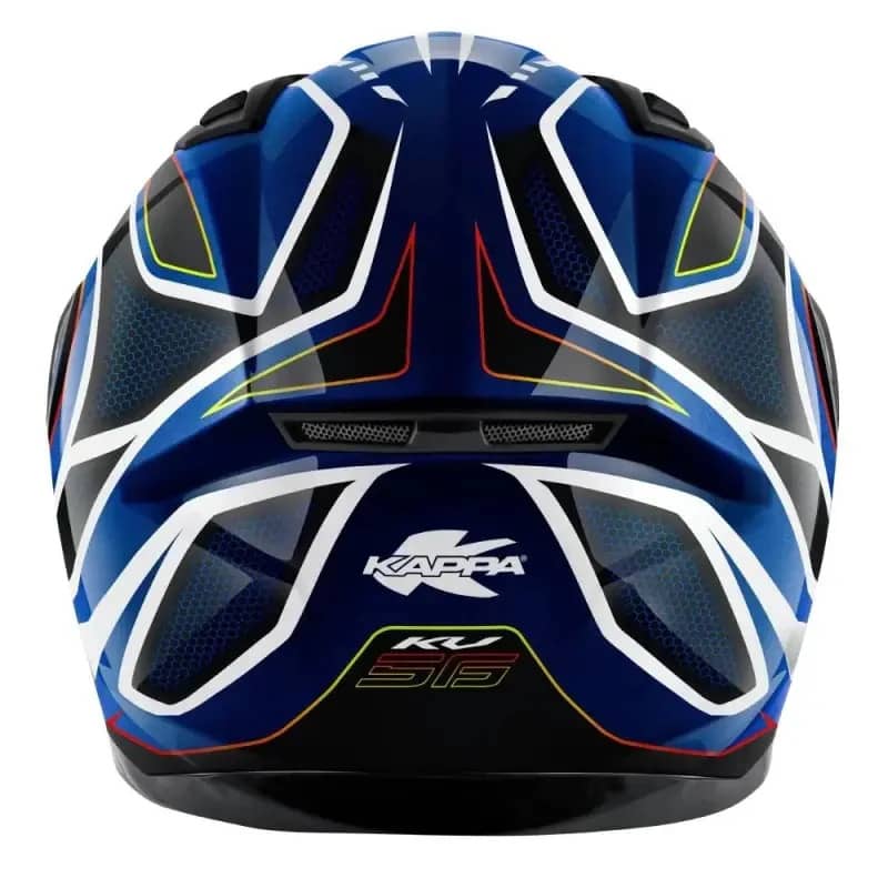 KAPPA KV56 Moto Integral Casco Neon Negro Azul - CASCO