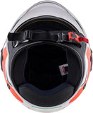 KAPPA KV37 EVO Moto Cara Abierta Casco Blanco Negro Rojo Verde - CASCO
