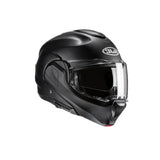 HJC F100 UNI integral de moto deportivo casco semi plano negro