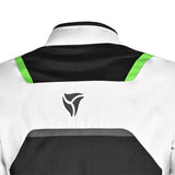 R-TECH SPIRAL MESH CHAQUETA DE MOTO DE HOMBRE TEXTIL NEGRO BLANCO VERDE