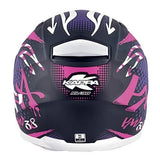 KAPPA KV38 Houston Señora Motocicleta Integral Casco Rosa Morado Negro - CASCO