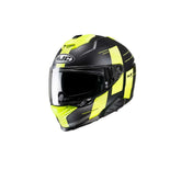 HJC- I71 PEKA MC3HSF Casco Integral Moto Negro Mate Amarillo Fluo