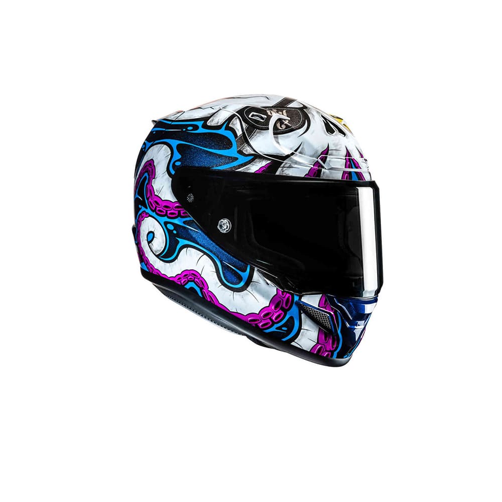 HJC RPHA12 KRAKEN MC28 DEPORTIVO MOTOCICLETA CASCO INTEGRAL