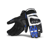 BELA - Guante Piel Rocket Short Blanco/Azul/Negro - SECURTEX MOTOR S.L (t/a MaximoMoto)