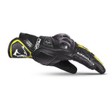 BELA - Guante Piel Rocket Short Negro/Amarillo Fluor - SECURTEX MOTOR S.L (t/a MaximoMoto)