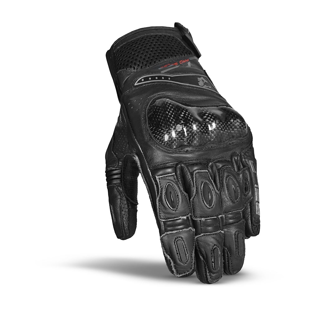 BELA - Guante Piel Rocket Short Negro/Gris - SECURTEX MOTOR S.L (t/a MaximoMoto)
