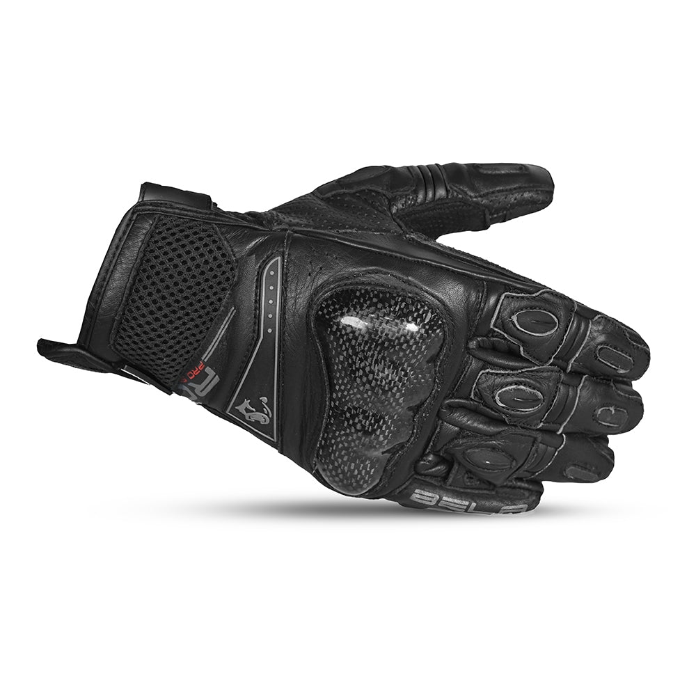 BELA - Guante Piel Rocket Short Negro/Gris - SECURTEX MOTOR S.L (t/a MaximoMoto)