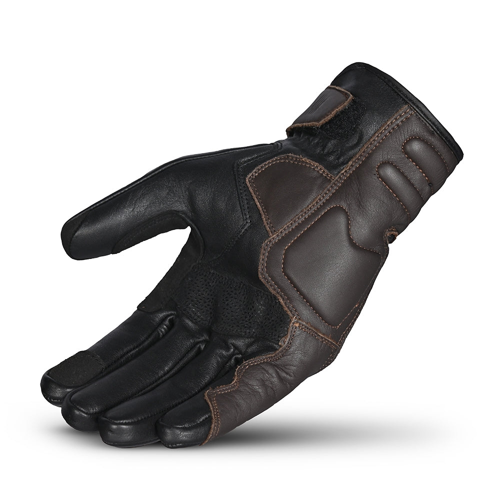 BELA - Guante Piel Rush Man Negro/Marrón - SECURTEX MOTOR S.L (t/a MaximoMoto)