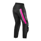 BELA - Pantalón Piel Rocket Lady Pant Negro/Rosa - SECURTEX MOTOR S.L (t/a MaximoMoto)