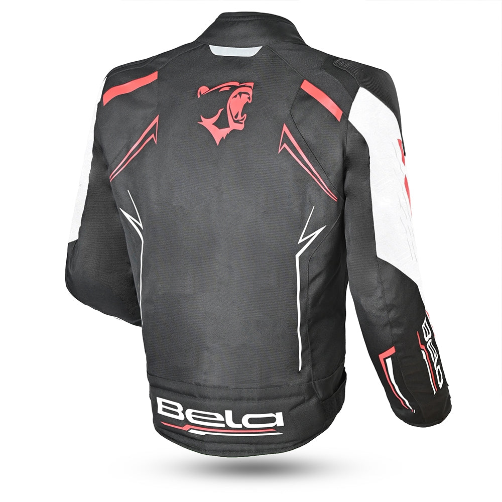 BELA - Chaqueta Textil Panther Negro/Blanco/Rojo - SECURTEX MOTOR S.L (t/a MaximoMoto)