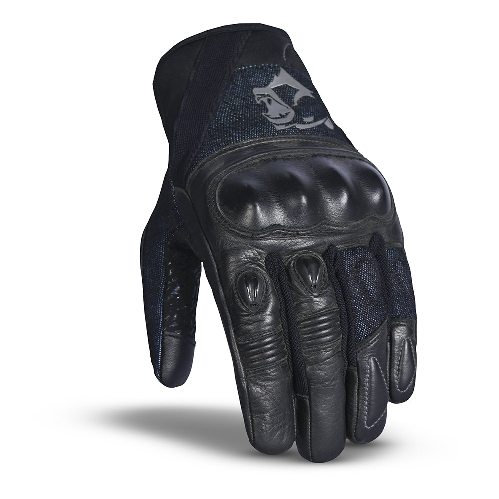 BELA - Guante Textil Titan Denim Inv. WP Negro/Azul - SECURTEX MOTOR S.L (t/a MaximoMoto)