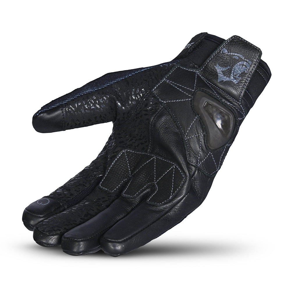 BELA - Guante Textil Titan Denim Inv. WP Negro/Azul - SECURTEX MOTOR S.L (t/a MaximoMoto)