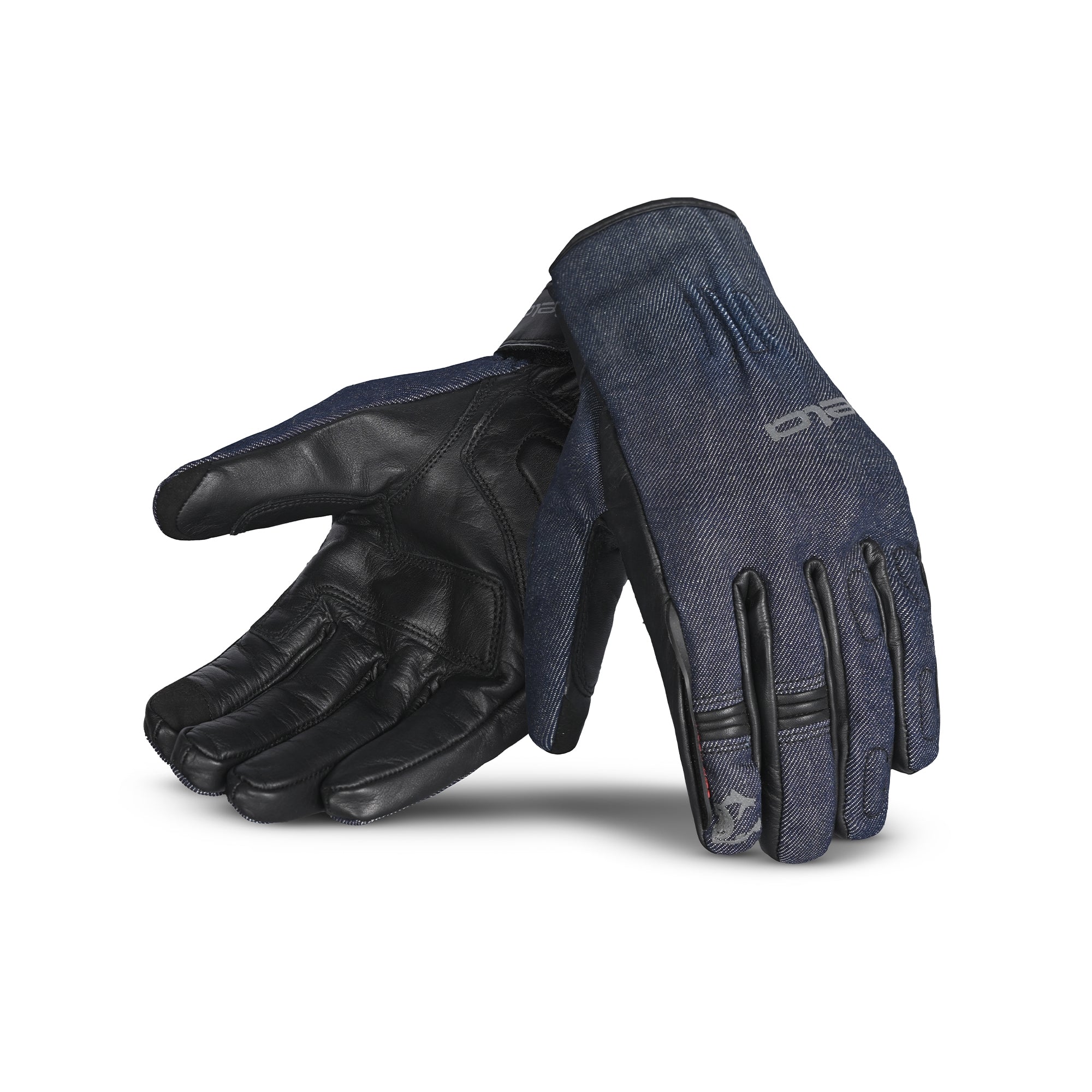 BELA - Guante Textil Alberto Denim Inv. WP Negro/Azul - SECURTEX MOTOR S.L (t/a MaximoMoto)