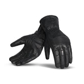 R-TECH - Guantes Piel Glamour Negro