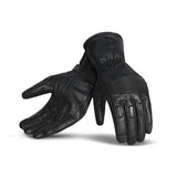 R-TECH - Guantes Piel Glamour Negro