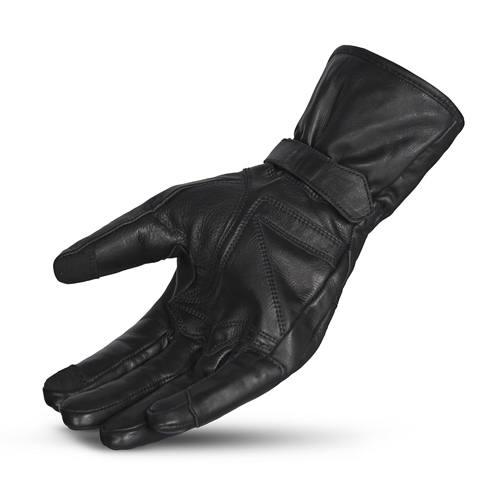 R-TECH - Guantes Piel Glamour Negro