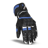 R-TECH - Guante Piel Robo Lady Negro/Azul - SECURTEX MOTOR S.L (t/a MaximoMoto)