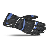 R-TECH - Guante Piel Robo Lady Negro/Azul - SECURTEX MOTOR S.L (t/a MaximoMoto)