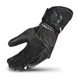 R-TECH - Guante Piel Robo Lady Negro/Azul