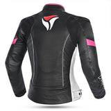 R-TECH - Chaqueta Piel Tom Rider Lady Negro/Rosa - SECURTEX MOTOR S.L (t/a MaximoMoto)