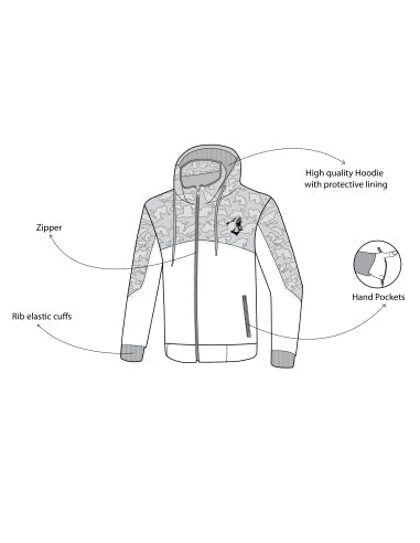 BELA - Camo Rush Hoodie Negro/Gris Oscuro - SECURTEX MOTOR S.L (t/a MaximoMoto)