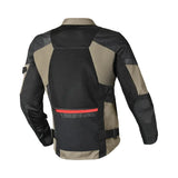 MACNA RADDIC Hombre Textil Moto Chaqueta Negro Gris Topo