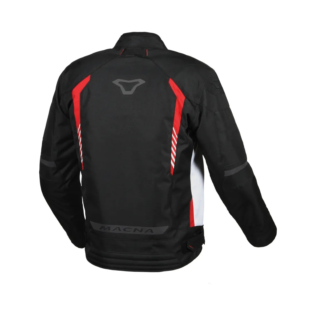 MACNA TAZAR Impermeable Moto Textil Chaqueta Negro Rojo - CHAQUETA