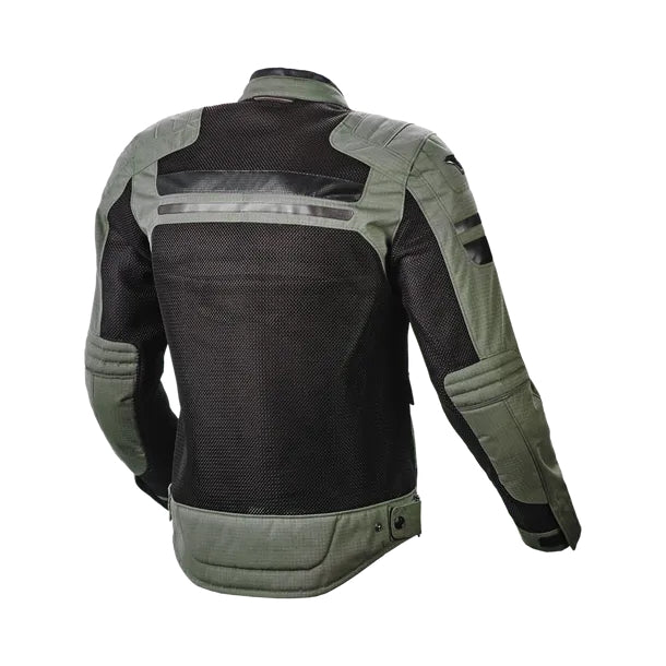 MACNA Fluent Moto Hombre Textil Chaqueta Verde Negro - CHAQUETA
