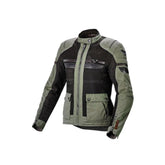 MACNA Fluent Mujer Moto Textil Chaqueta Verde Negro - CHAQUETA