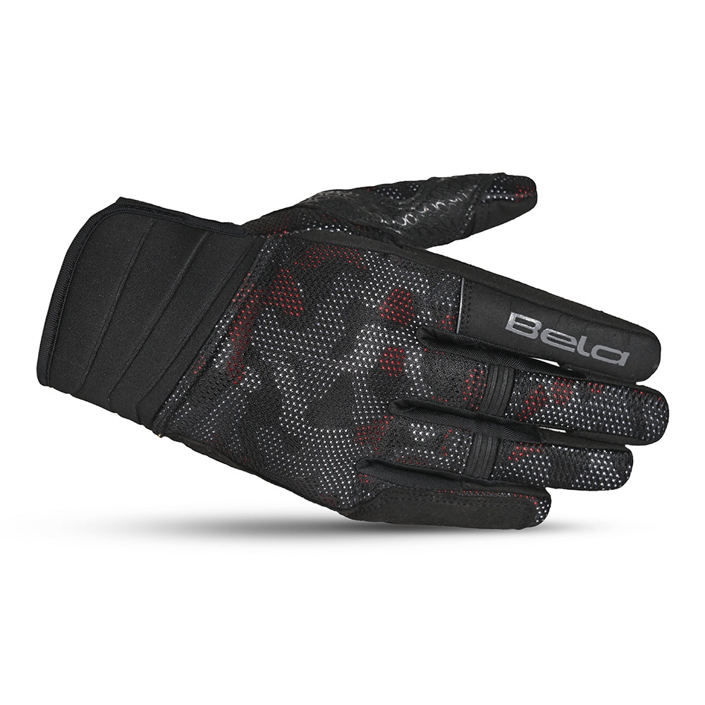 BELA-Guantes Textil Cirus Camo Summer Negro/Rojo/Camo - SECURTEX MOTOR S.L (t/a MaximoMoto)