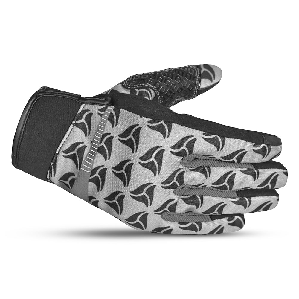 R-TECH - Guante Textil Leopard Negro/Gris