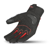 R-TECH - GUANTE TEXTIL LEOPARD NEGRO/ROJO - SECURTEX MOTOR S.L (t/a MaximoMoto)