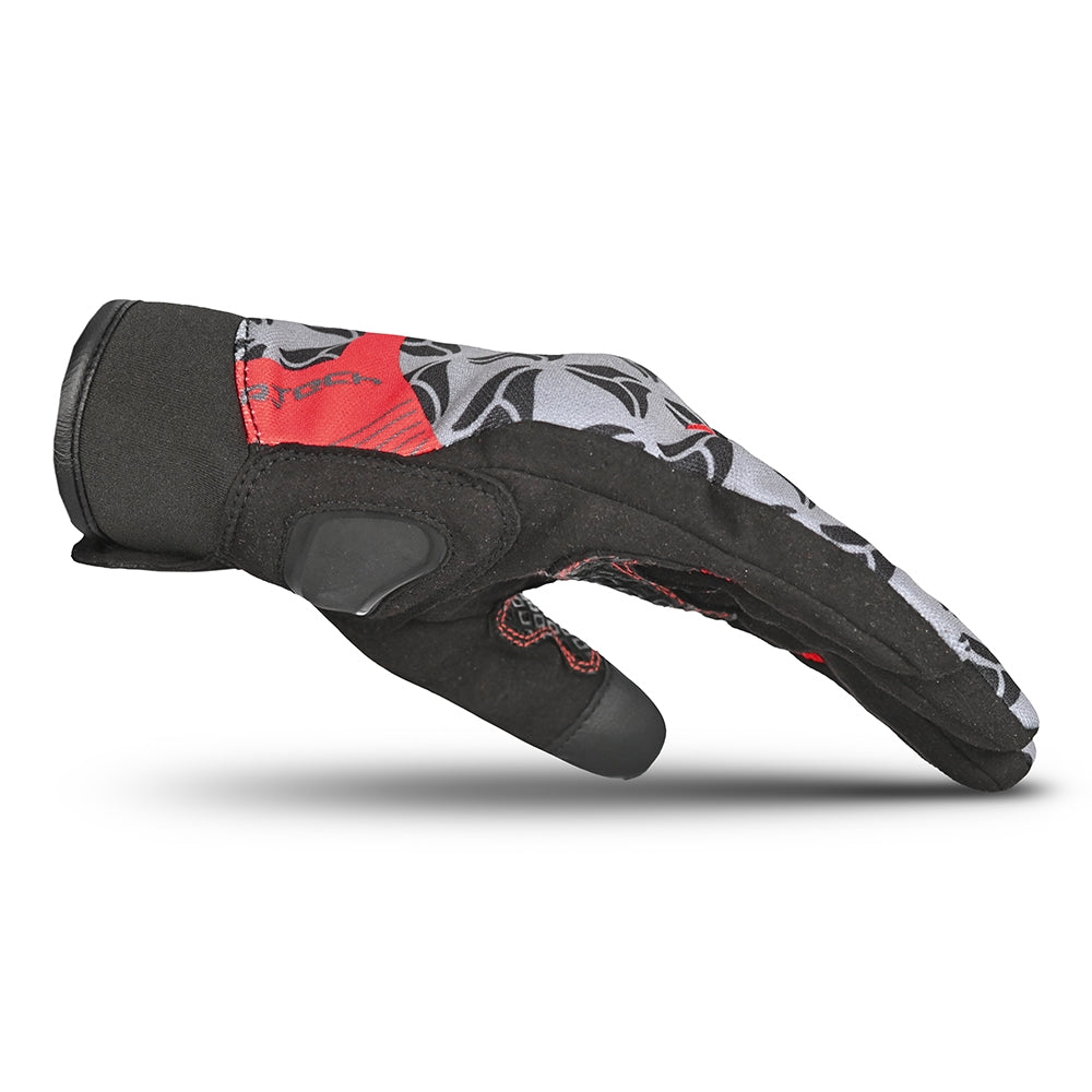 R-TECH - GUANTE TEXTIL LEOPARD NEGRO/ROJO - SECURTEX MOTOR S.L (t/a MaximoMoto)