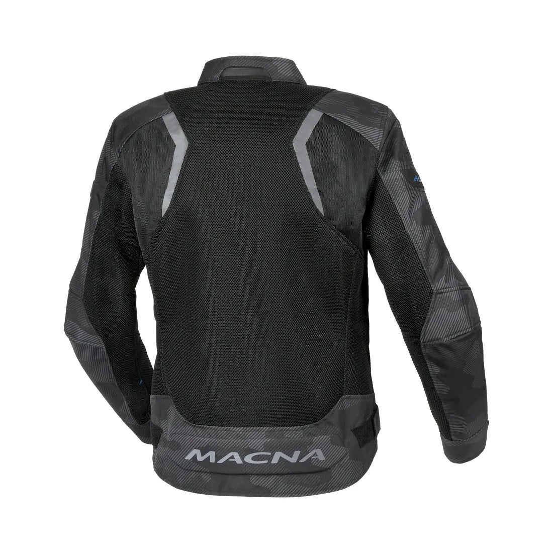 MACNA VELOTURA Hombre Textil Moto Chaqueta Camuflaje Gris Negro - CHAQUETA
