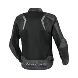 MACNA VELOTURA Hombre Textil Moto Chaqueta Camuflaje Gris Negro - CHAQUETA