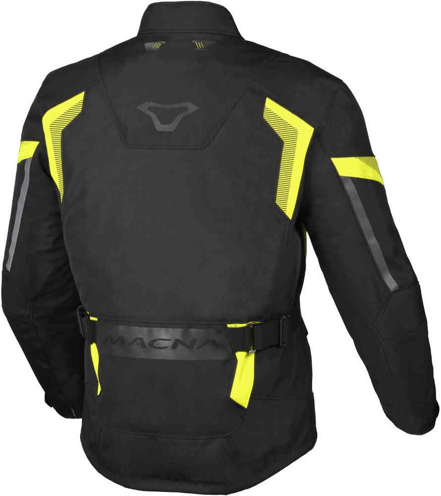 MACNA Vaulture Textil Impermeable Chaqueta Negro Amarillo Fluo - CHAQUETA