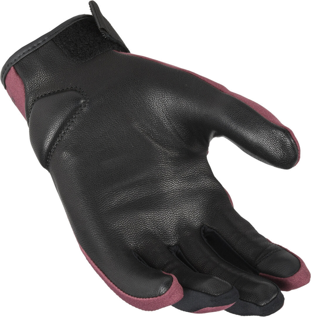 MACNA Astrilla Motocicleta Cuero Guante Burdeos Negro - GUANTES