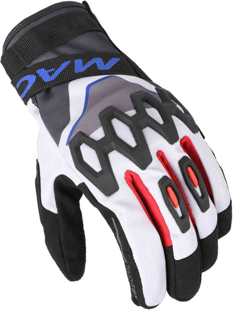 Macna Zairona Guantes de mujer Light grey/black/blue - GUANTES