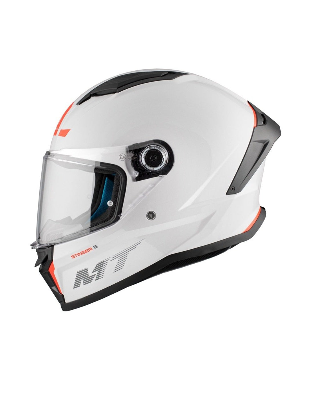 MT Stinger 2 Solid A0 blanco perlado brillante Cascos integrales - CASCO