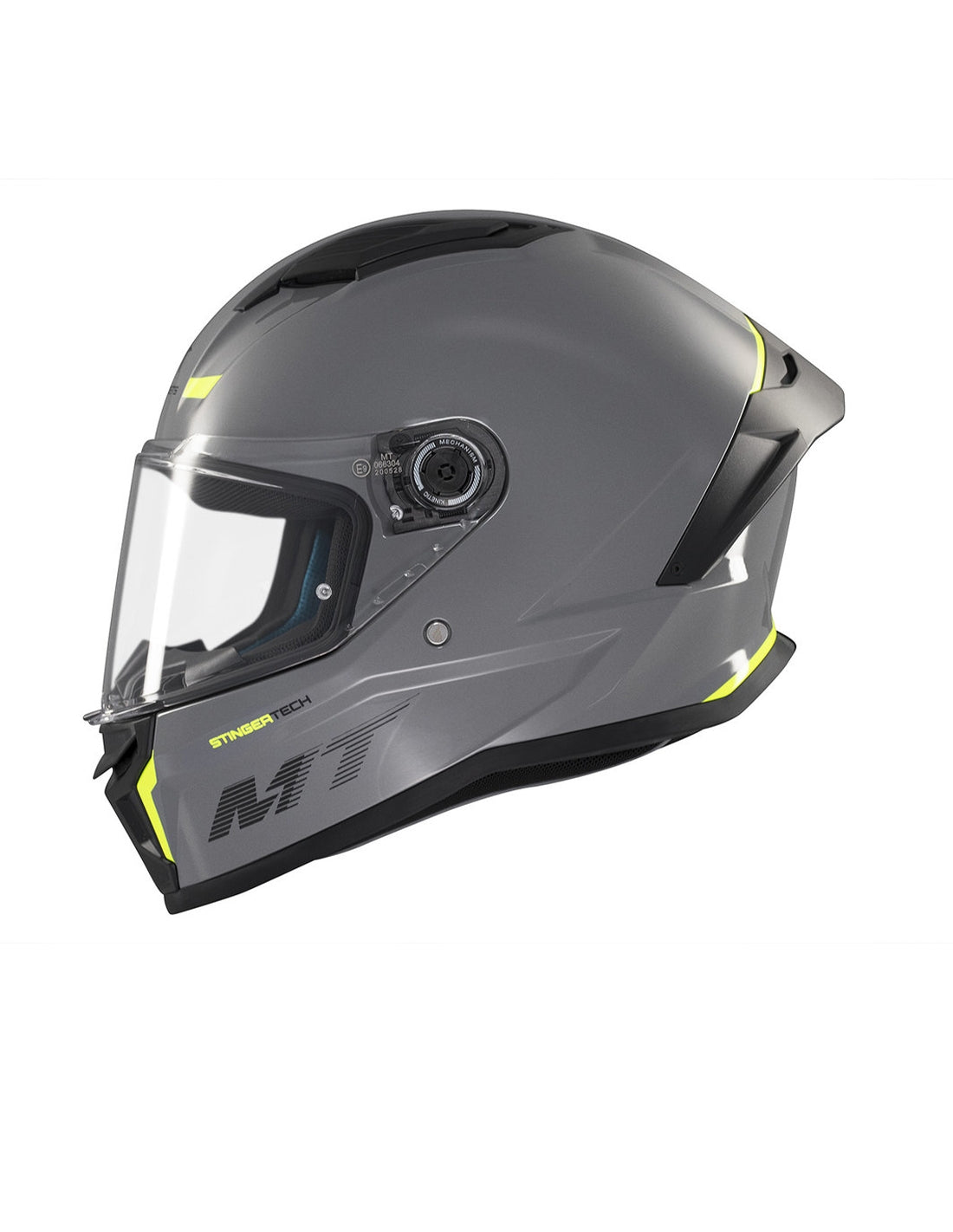 MT Stinger 2 Solid A12 gris brillante Casco integral para motocicleta - CASCO